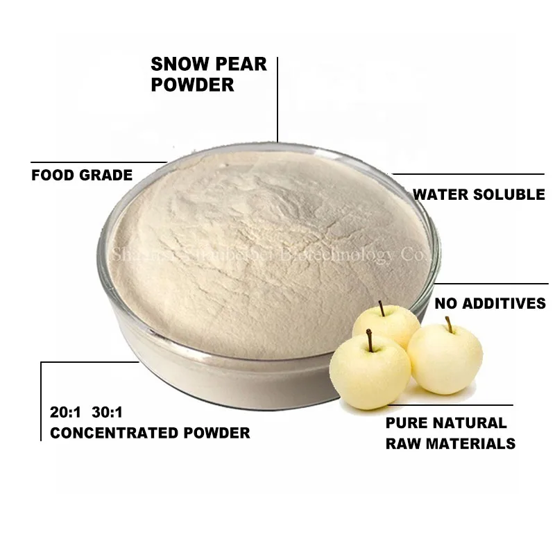OEM ODM Manufacturer 30:1 Snow Pear Juice Powder Organic Instant Pear Fruit Extract Powder