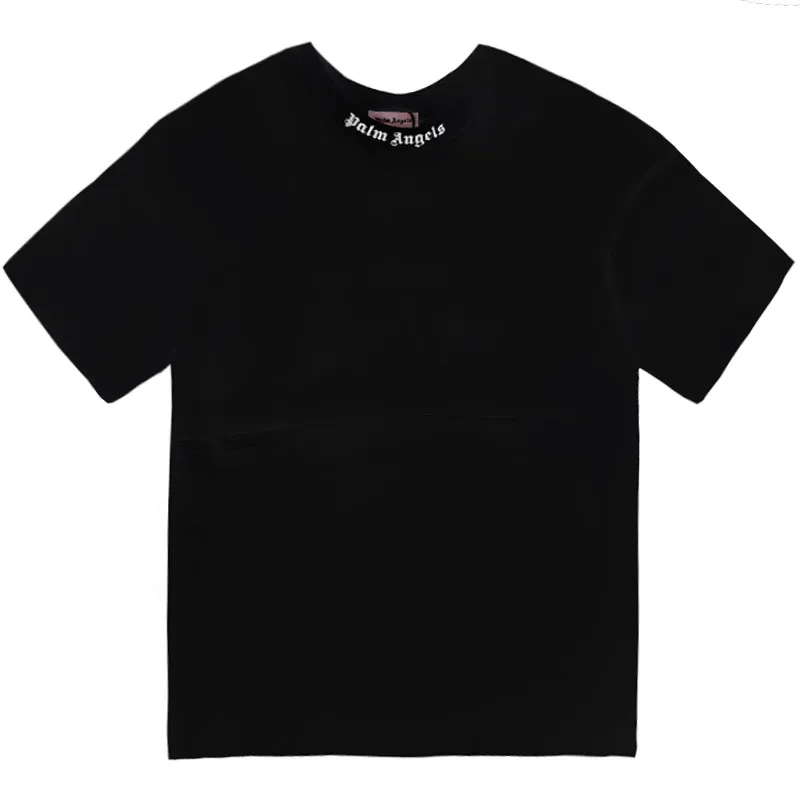 Men Women PA Streetwear Hip Hop Sanskrit Printing Phantom Letters Black Drop Shoulder Summer Youth Fashion Trend Tops T-shirt