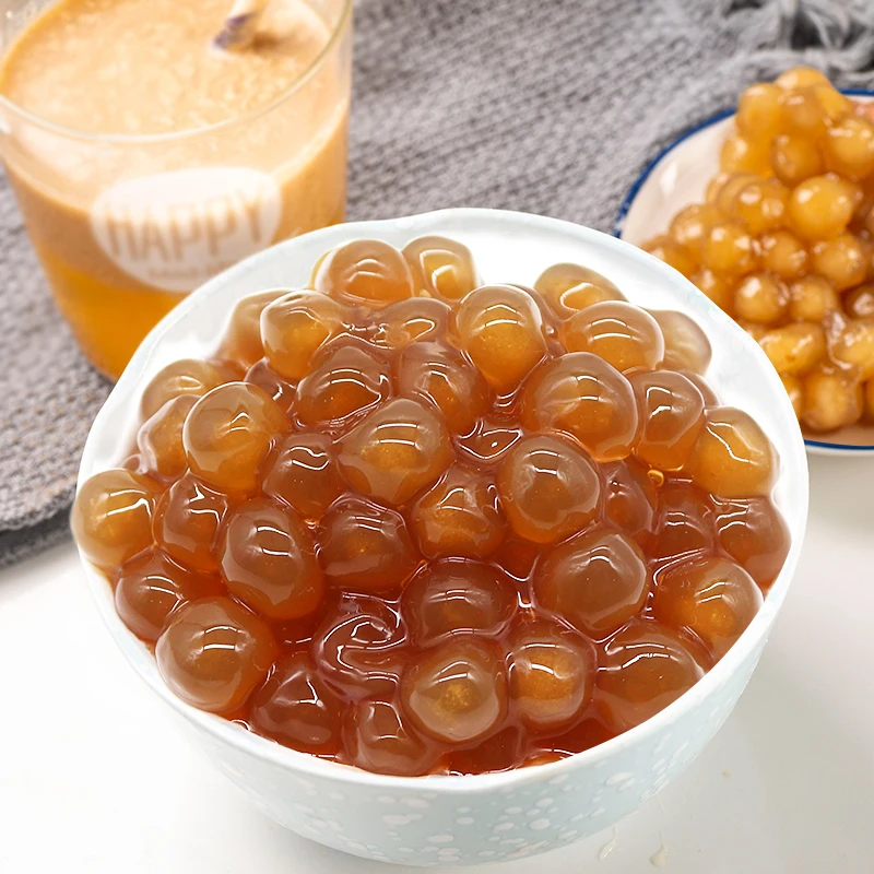 1kg Amber boba Tapioca Pearl Golden Tapioca Pearls Raw Material for milk tea or dessert bubble tea