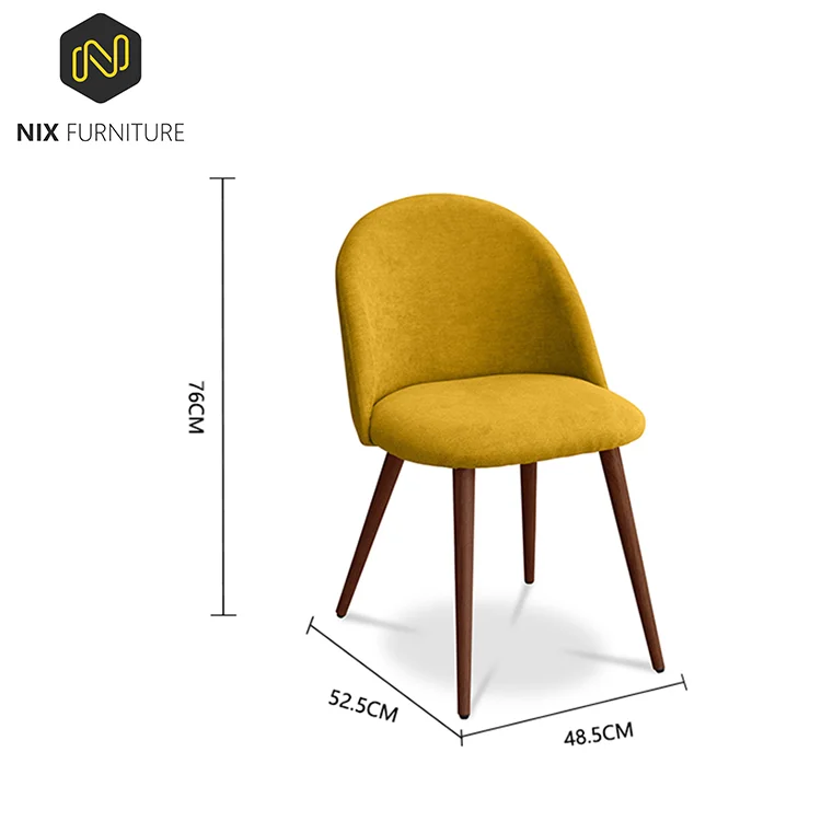 Sedie Da Pranzo Accent Modern Red Fabric Dining Chair