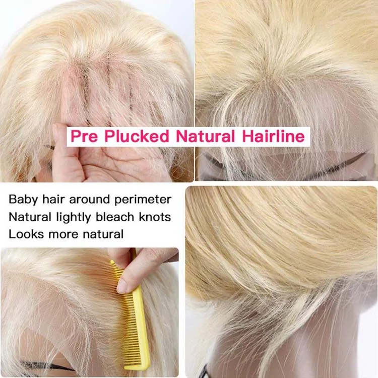 Wholesale Brazilian Human Hair Blonde 613 Glueless Full Lace Wig With Baby Hair HD 613 Full Lace Wigs For Black Women