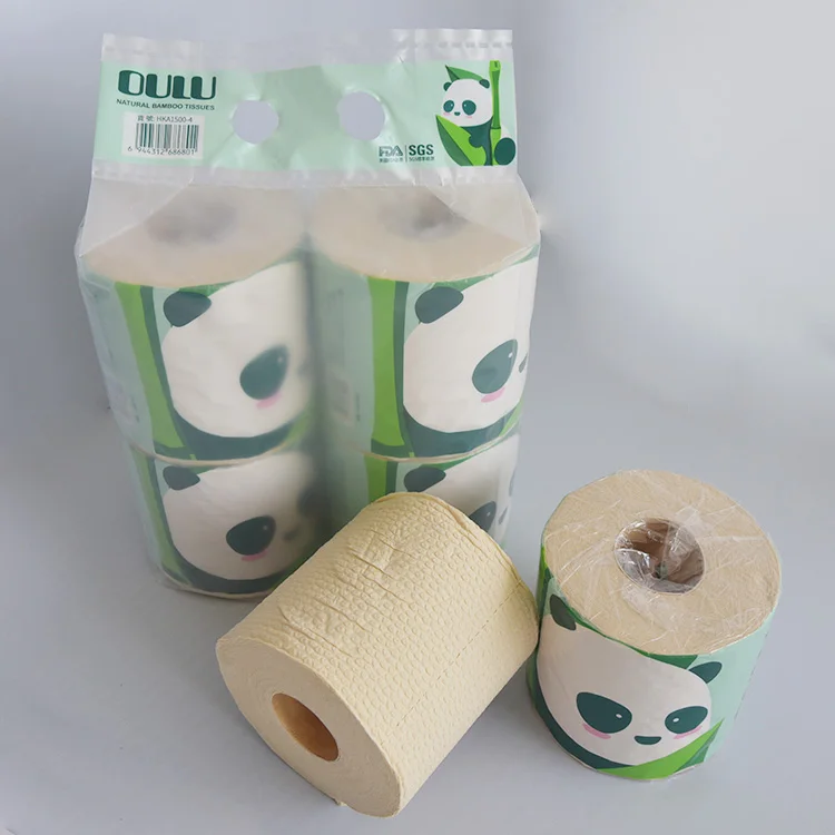 Hot Sale  Skin-Friendly Cleancare Custom Logo Chinese Toilet Paper Standard Roll Size Toilet Paper