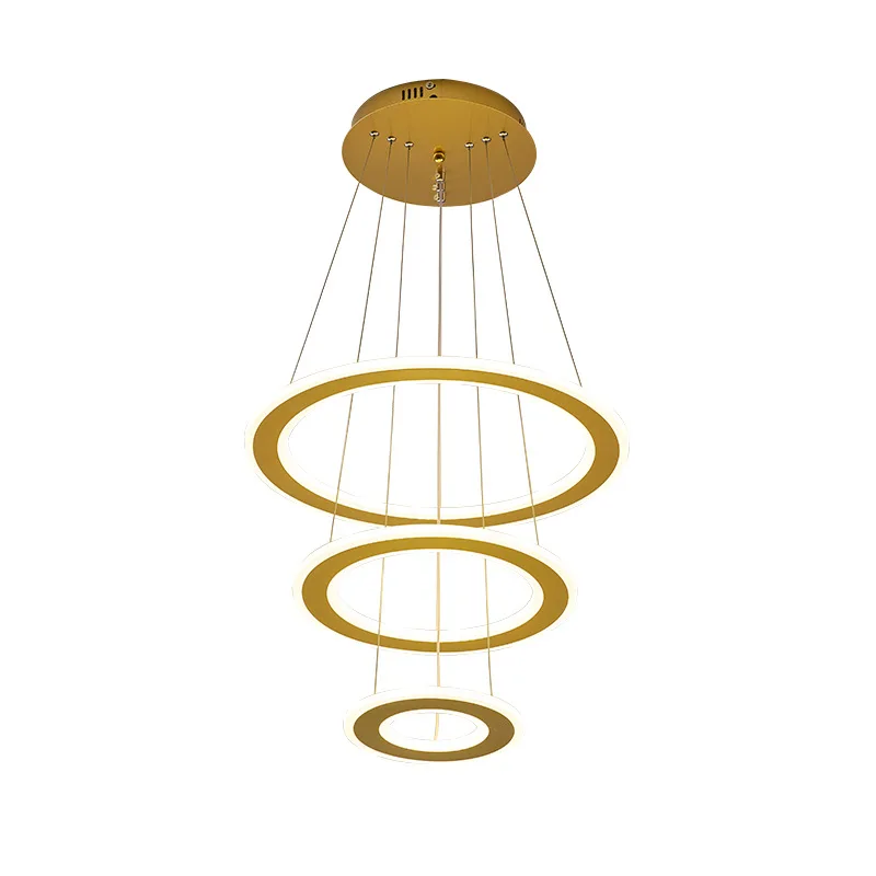 Modern Classic Multi-layer Square LED Chandelier Scandinavian Circle Chandelier Strong Bearing Capacity Exquisite Cutting