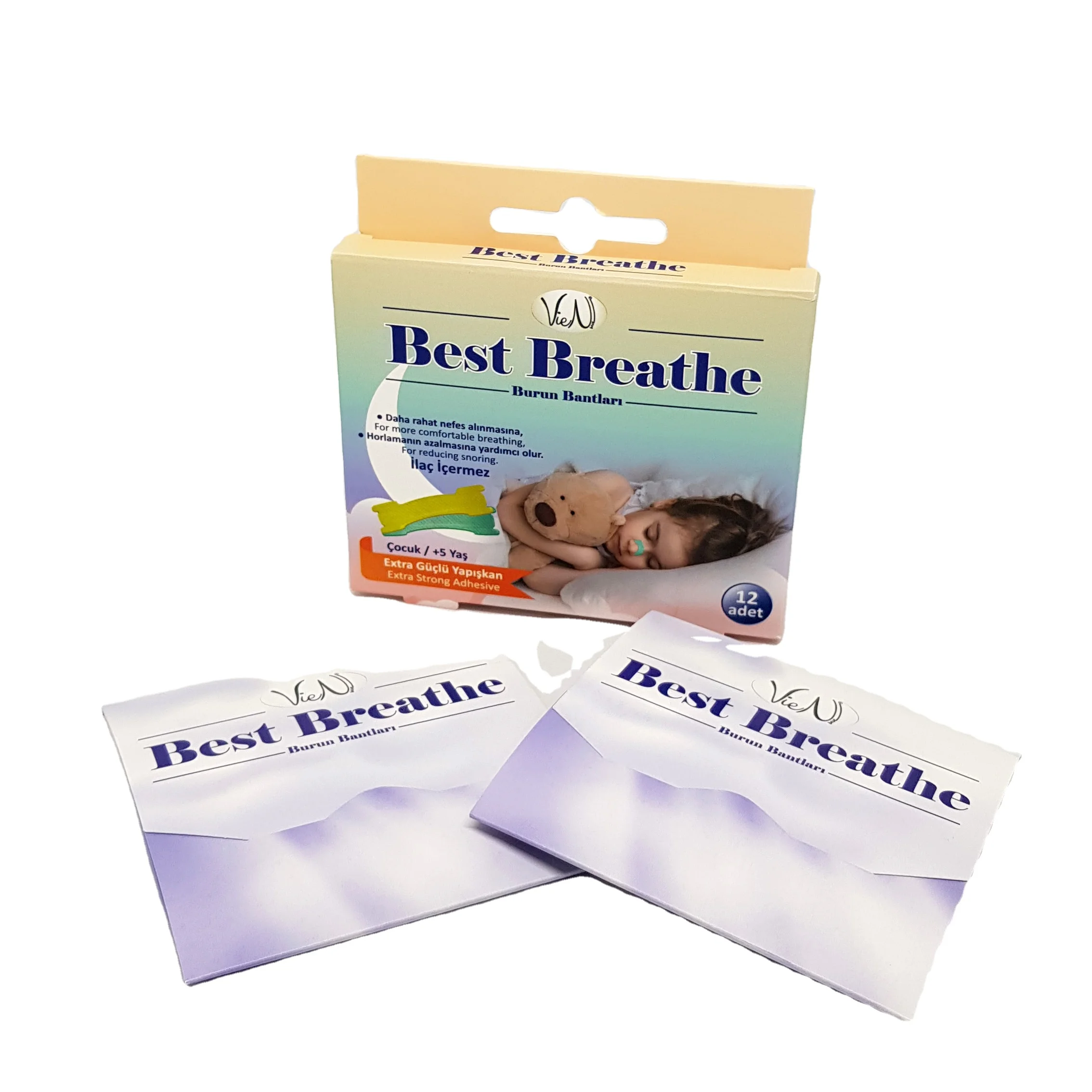 Offset Printed Breathe Nasal Strips Boxes Luxury Boxes Colorful Printing Folded Paper Packaging