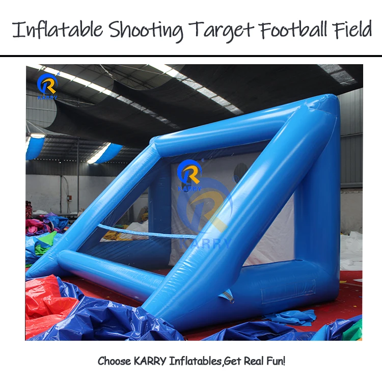 Commercial Inflatable Soccer Goal Penalty Kick Shootout Speed Challenge Cage Shooting Target Football Field Interactive Game