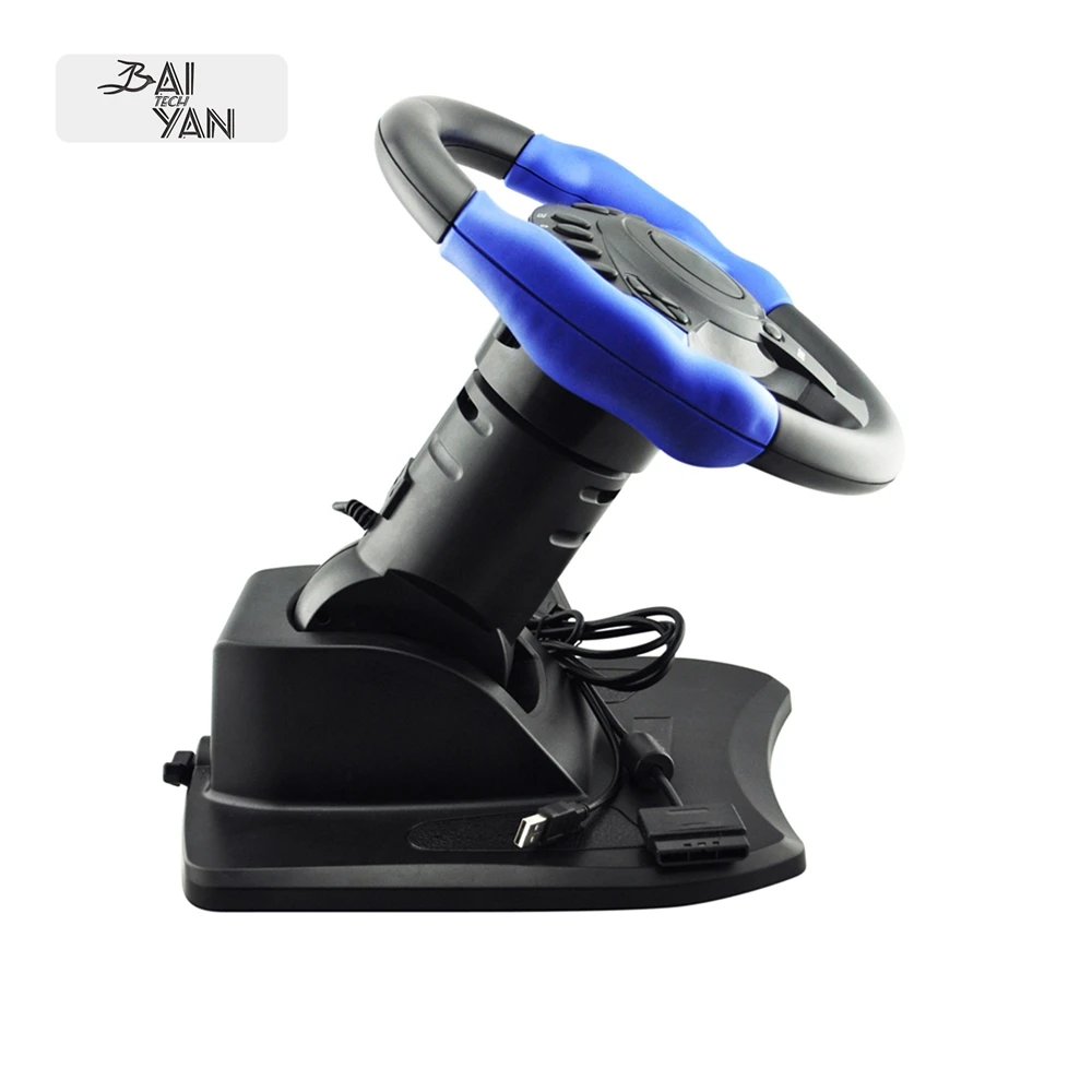  2 in 1 Racing Steering Wheel game joystick For PS2/PS3/USB PC