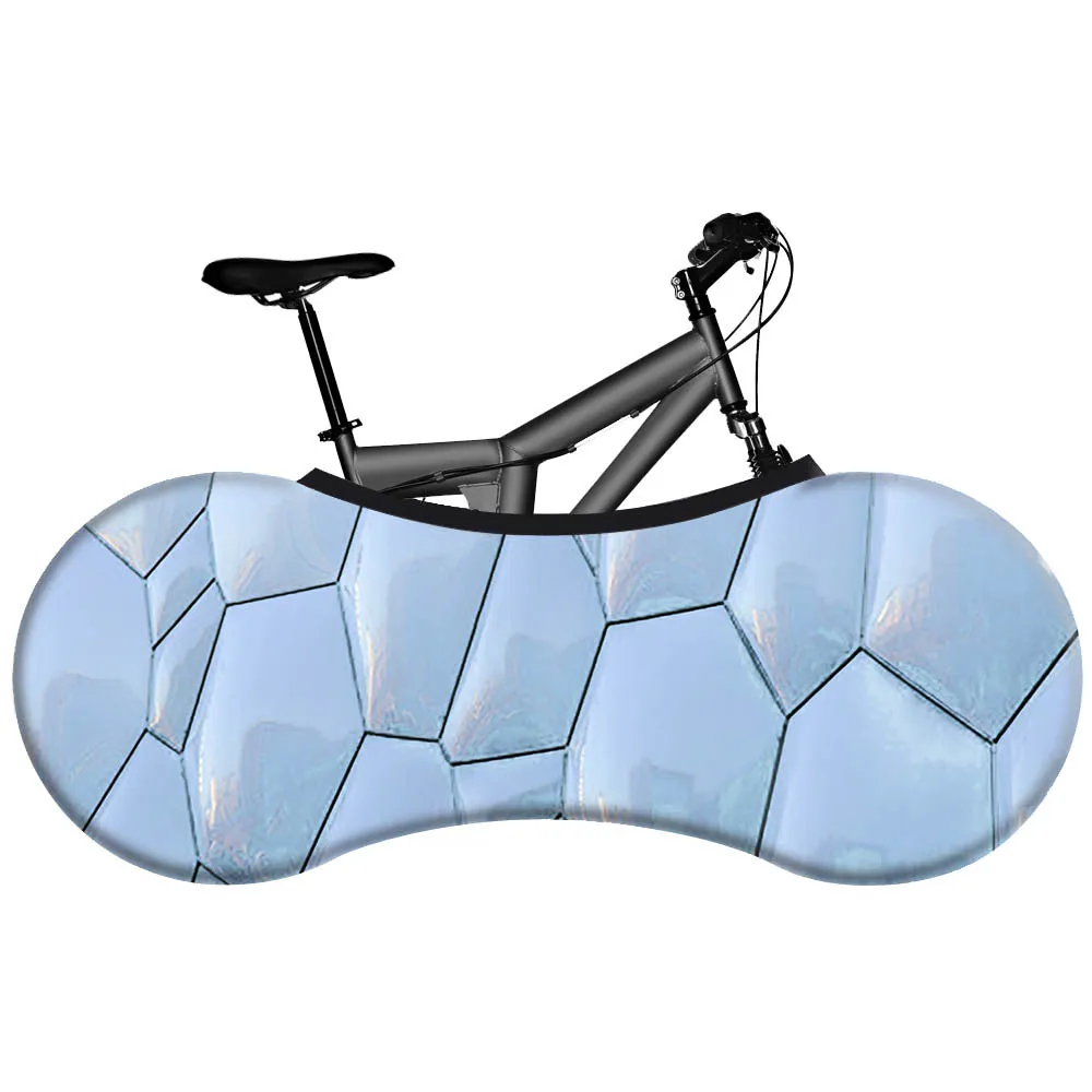 Print Bicycle Dust-Proof Cover Elastic Stretch Mountain Bike Wheel Storage Bag Anti-Scratch Protective Cover