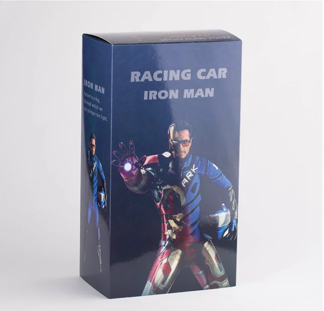 Iron-Man pvc Action Figure HC Racing Suit Tony Stark Movable Model Iron-man  Toy Doll Kids Gift with Box 33CM hot
