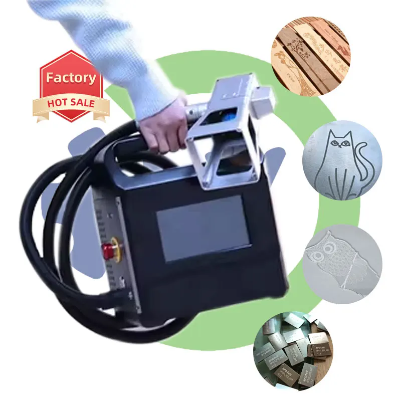 CNC LY Handheld Multifunctional 3D Laser Marking Machine Fiber Laser Technology with Air Cooling Supports PLT DWG BMP Formats