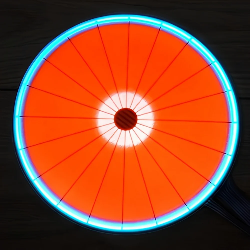 OEM customized big red sector 10Flash dynamic EL car stickers