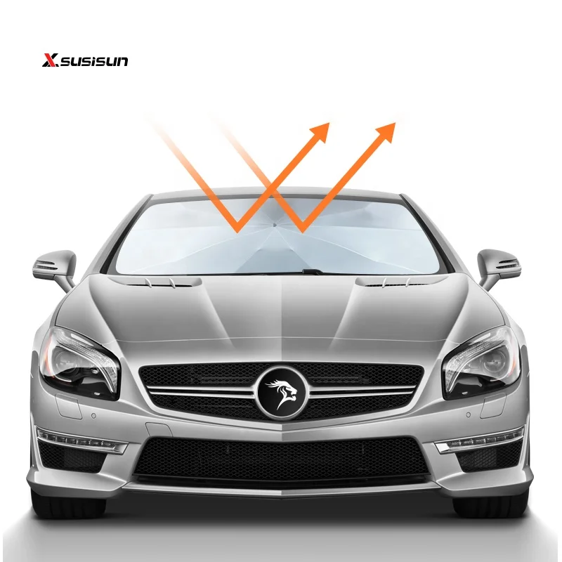 
New Design Is Easy To Install Custom Car Sunshade Retractable Windscreen Car Sunshade 