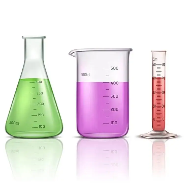 Испытательная трубка science shot glass для химических вентиляторов с измерительными