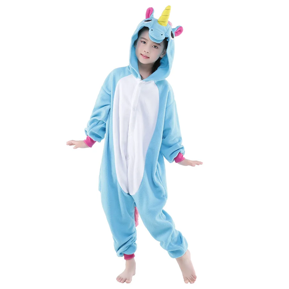 Autumn hot sale sleep clothes lovely kid cartoon animals print casual one piece pajamas for children