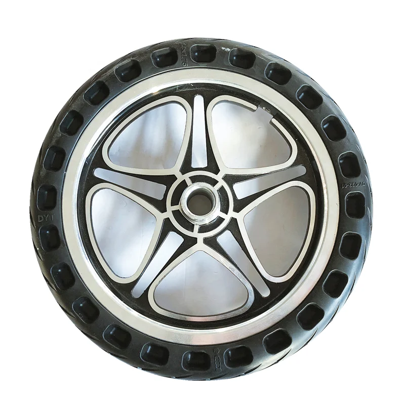 factory sale heavy duty 14 inch alloy solid hard rubber wheel for tool cart trailer