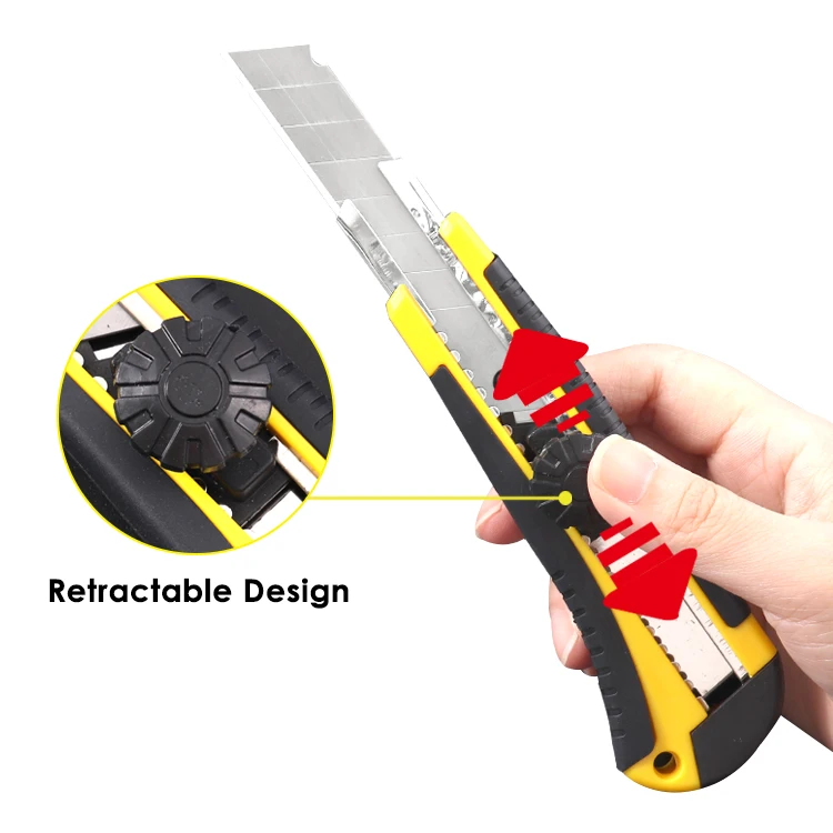 Popular Colorful Plastic Cutter Knife With One Hidden Refill