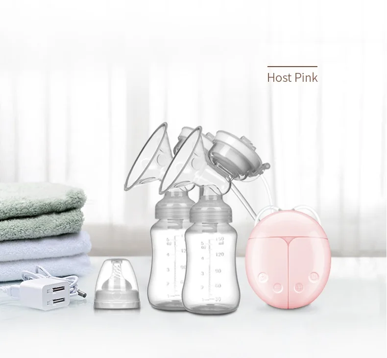 Suction Baby Feeder Massage Moms Helper hands free Electric Breast Pump Bottle Milk Extractor