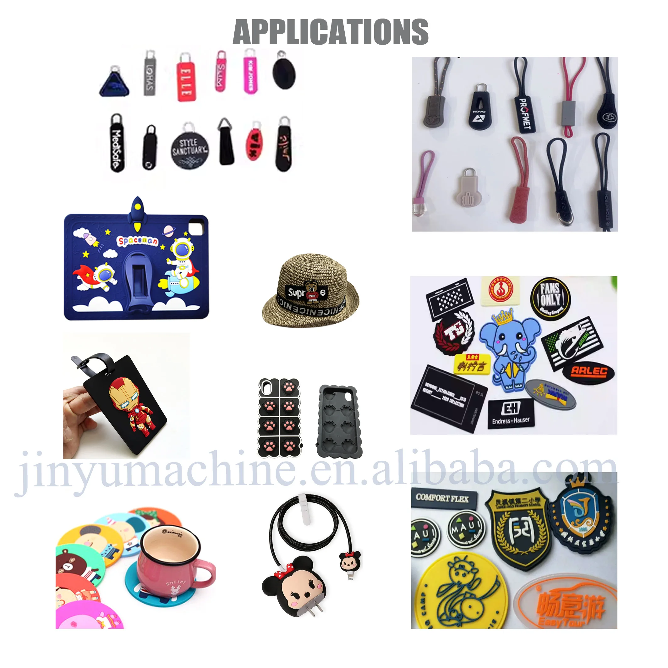 Rubber product making machinery PVC patch silicone label producer pvc line for production