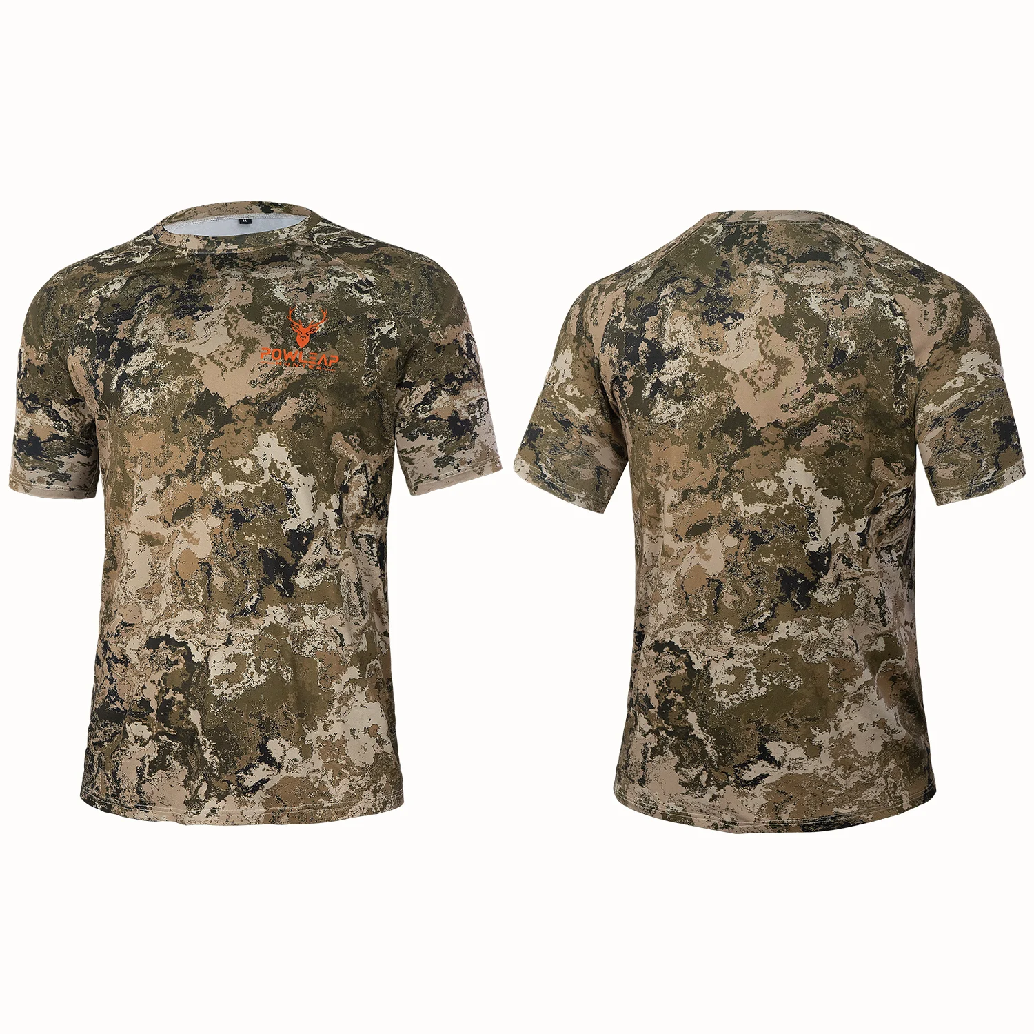 2023 Summer Men Women Stretchable Camo Hunting T Shirts High Quality Short Sleeve Hunting Clothing