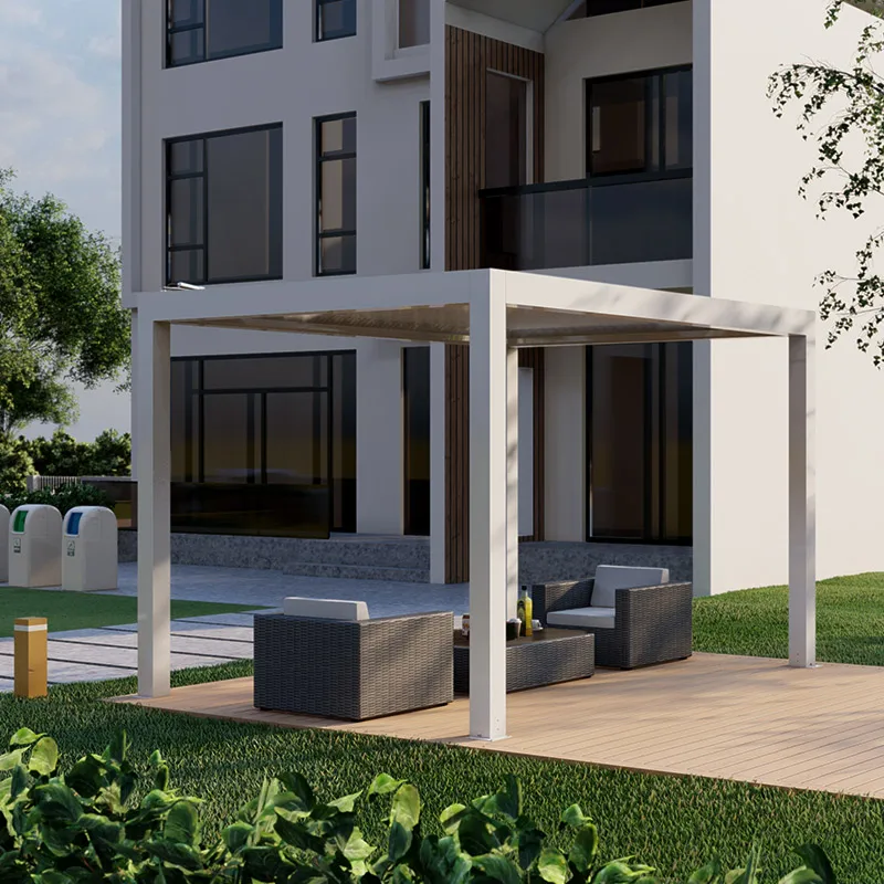 garden building pergola canopy motorized with remote control pergola exterior waterproof pergola roof ideas