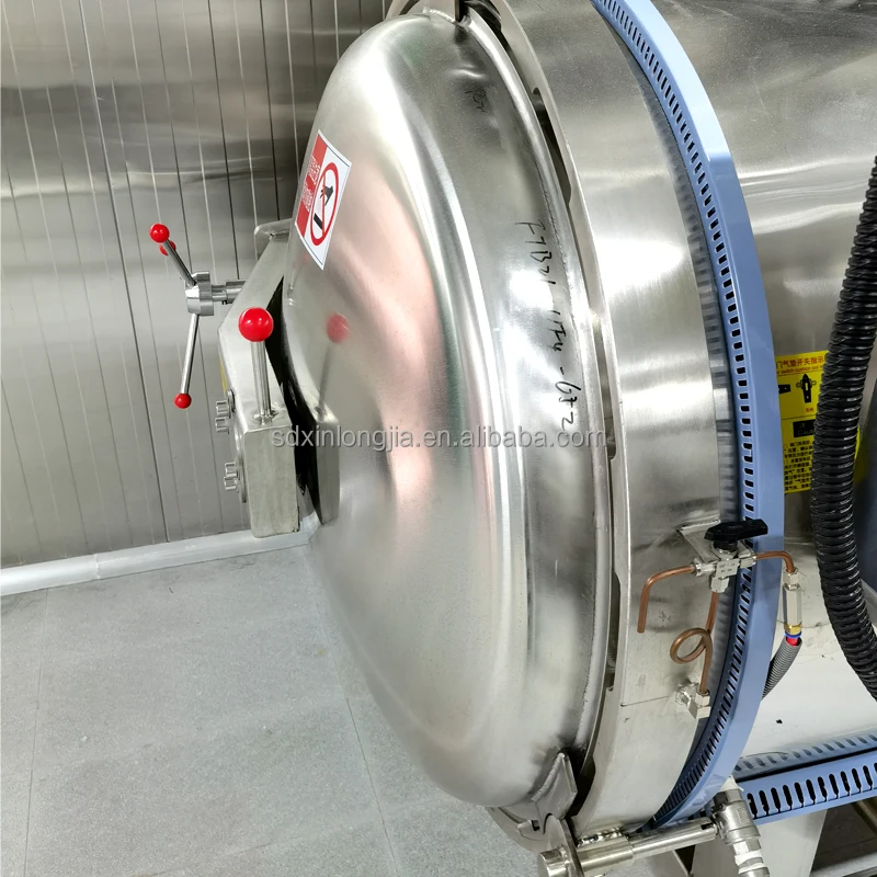 High Quality Temperature Steam Retort Equipment Food Canned Mushroom Autoclave And Sausage