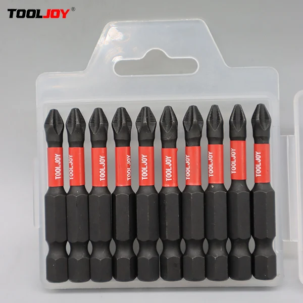 Ударные сверла TOOLJOY с высоким кручением бит драйвера PH2 шестигранной ручкой 1/4 дюймов отверткой S2