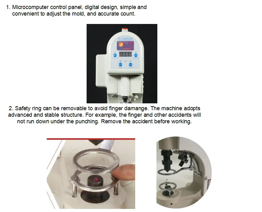 Electronic direct drive eyelet punch grommet machine