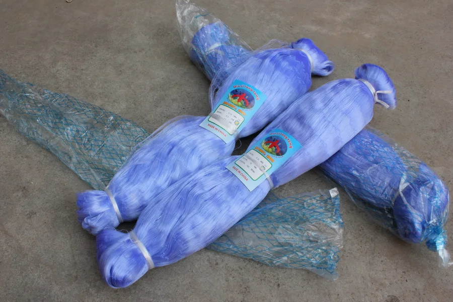 anhui chaohu nylon monofilemnt net  with customized twine thickness Mesh size 0.11MM/0.12MM/50MD/75MD/100MD/180meters