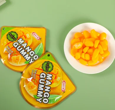 HACCP/BRC Certificate peach and mango Peeling gummy candy Jelly fruit Casings gummy candy