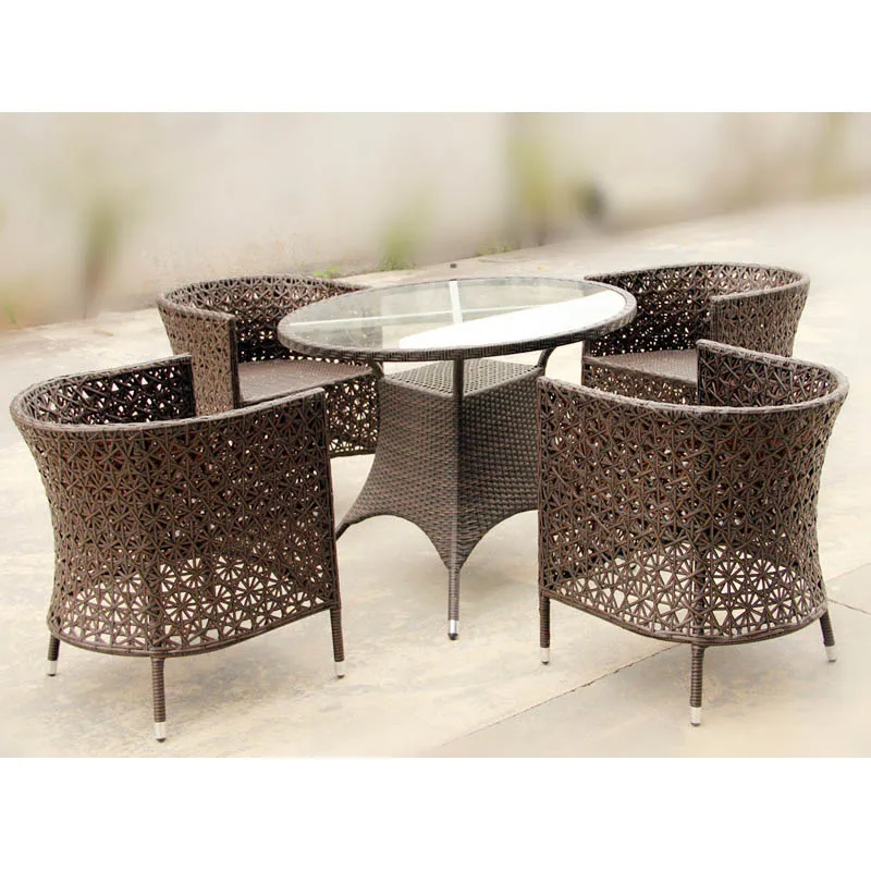 Дешевые Открытый Дубай Обеденные Стулья Набор 4 Тканей Для Уличной Мебели