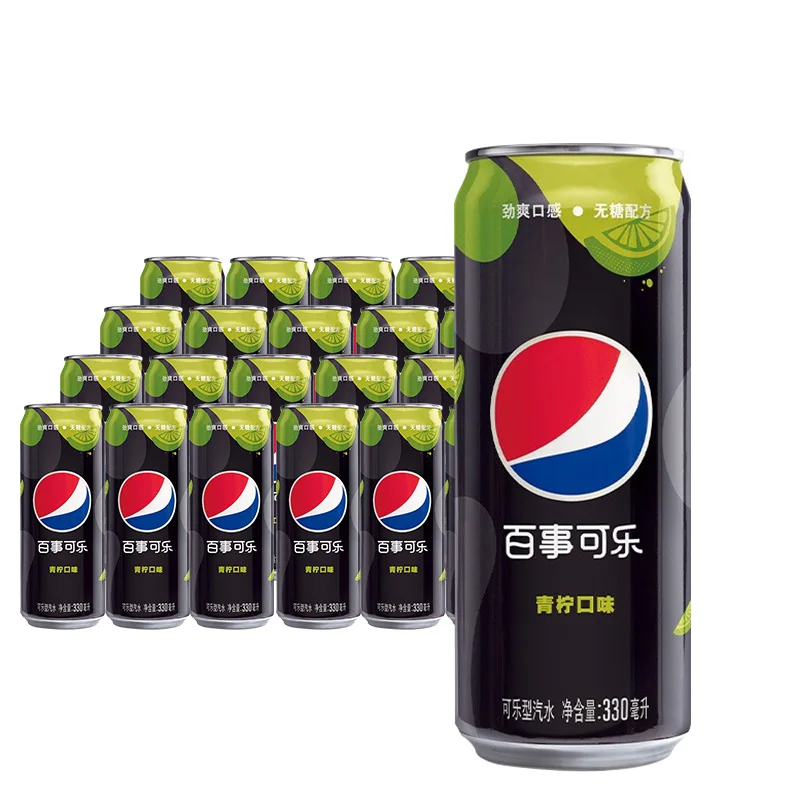 wholesaler cans zero sugar lime flavor drinks Carbonated drinks 330ml