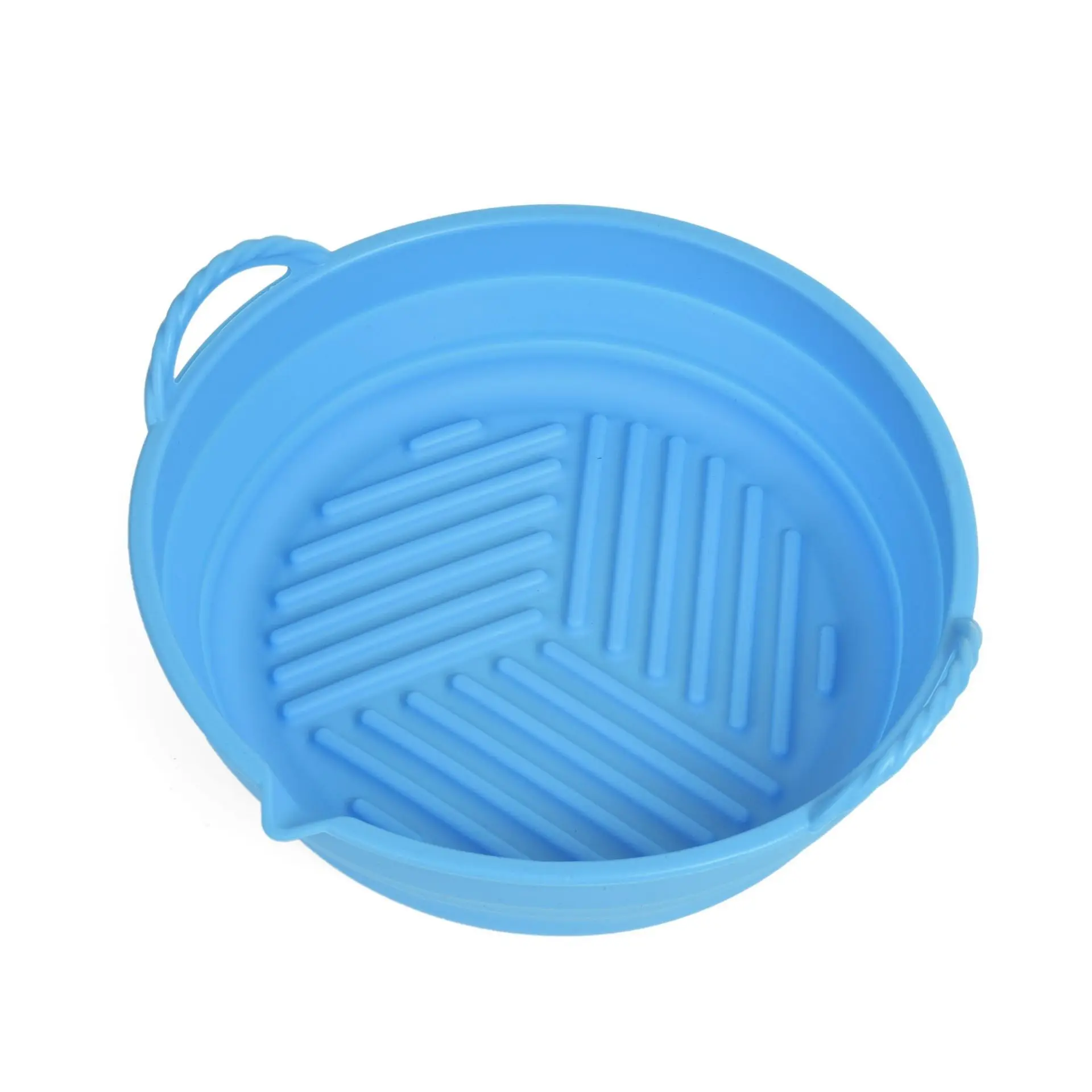Thickened foldable air fryer silicone baking pan mat anti-hot fryer pan air fryer silicone mat
