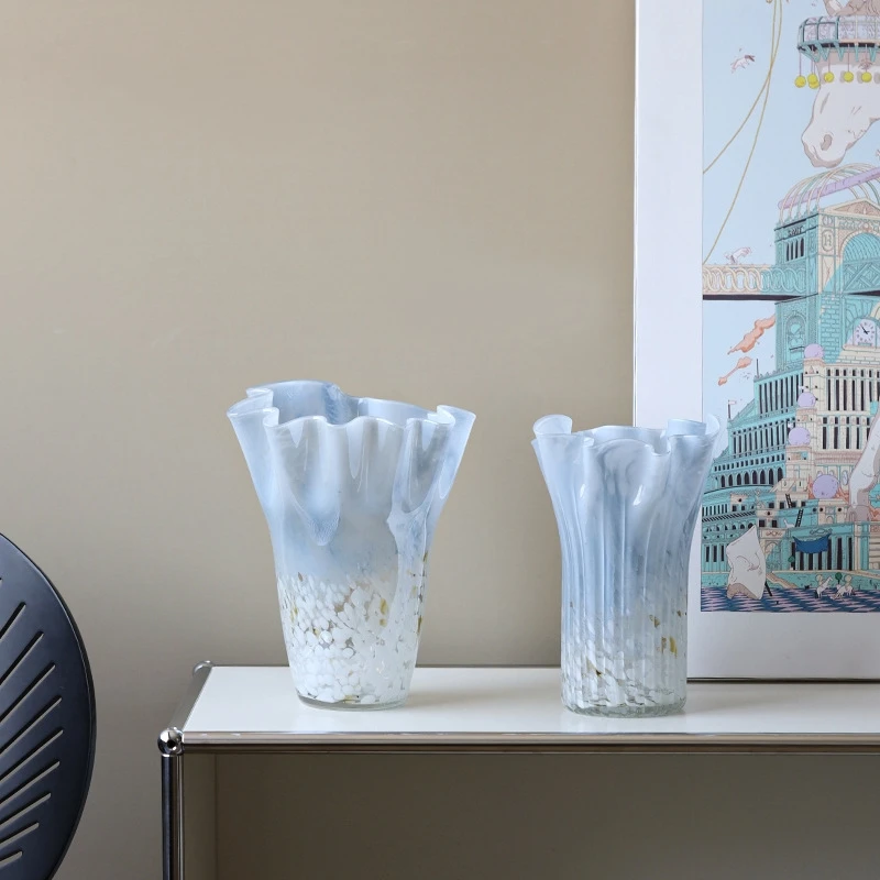 Acrylic Pillar Bud Tabletop Glass Vase Luxury Decorative Crystal Nordic Room Decoration Home Decor Lazzy Home Glass Flower Vase