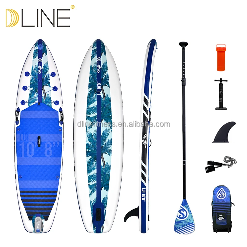 Wholesale new design wood pvc sup inflatable isup stand up paddle board inflatable sup board surfing