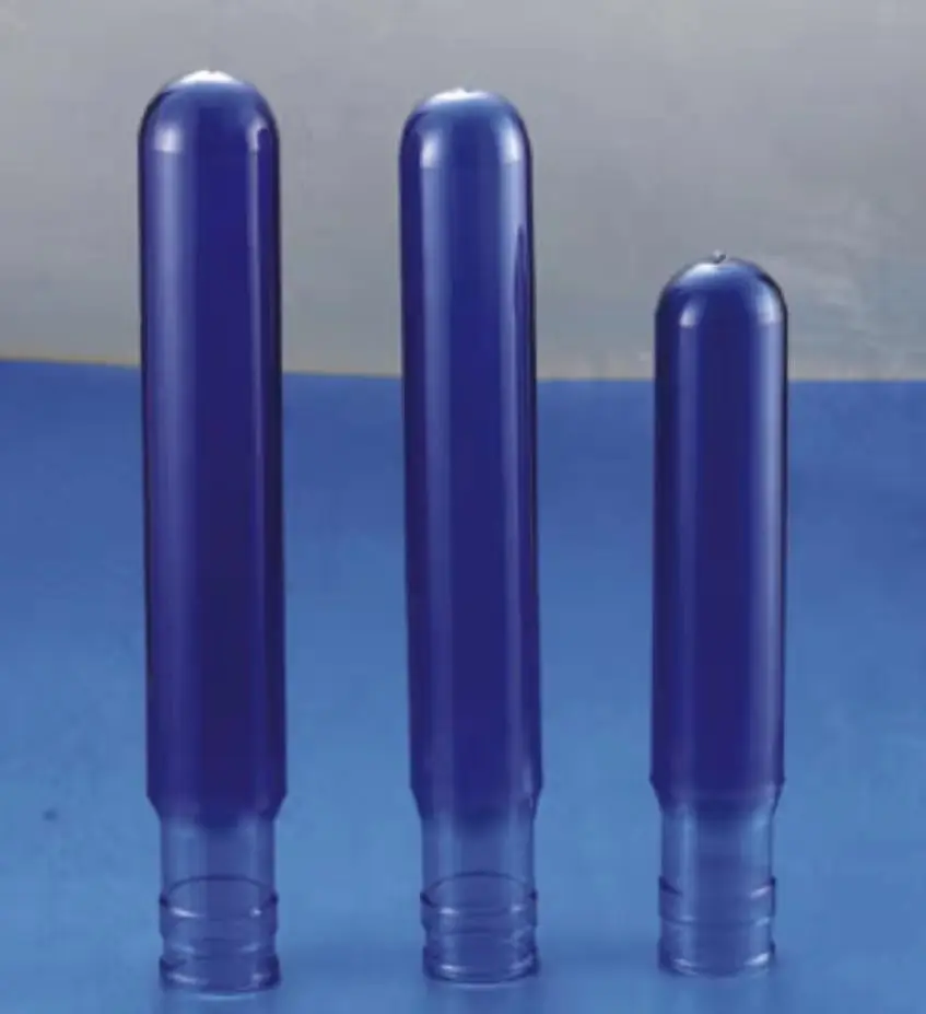 3 5 Gallon 700g 750g 55mm Screw Press Neck Blue Color Virgin Pet Preform For 18.9l 20l Water Bottles
