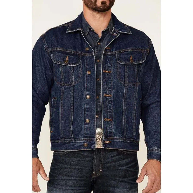 Wholesale Custom Hot Selling Classic Western Cowboy Style Wash Mens Denim Jeans Jacket