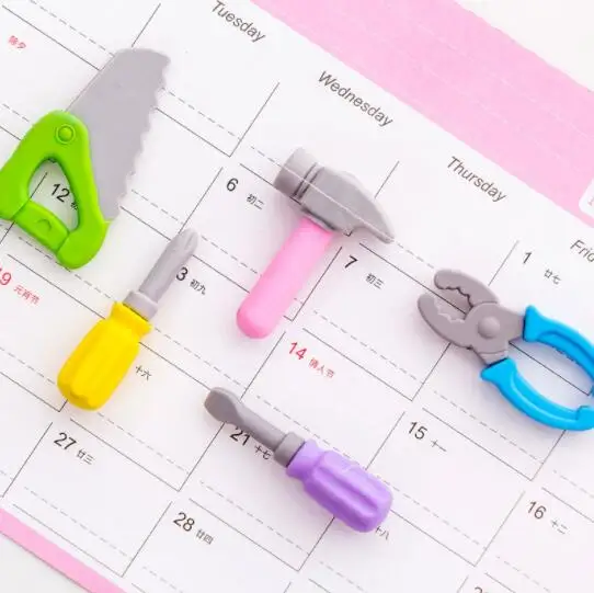 Creative hammer pliers screwdriver repair tool series Eraser Set student stationery Eraser Set