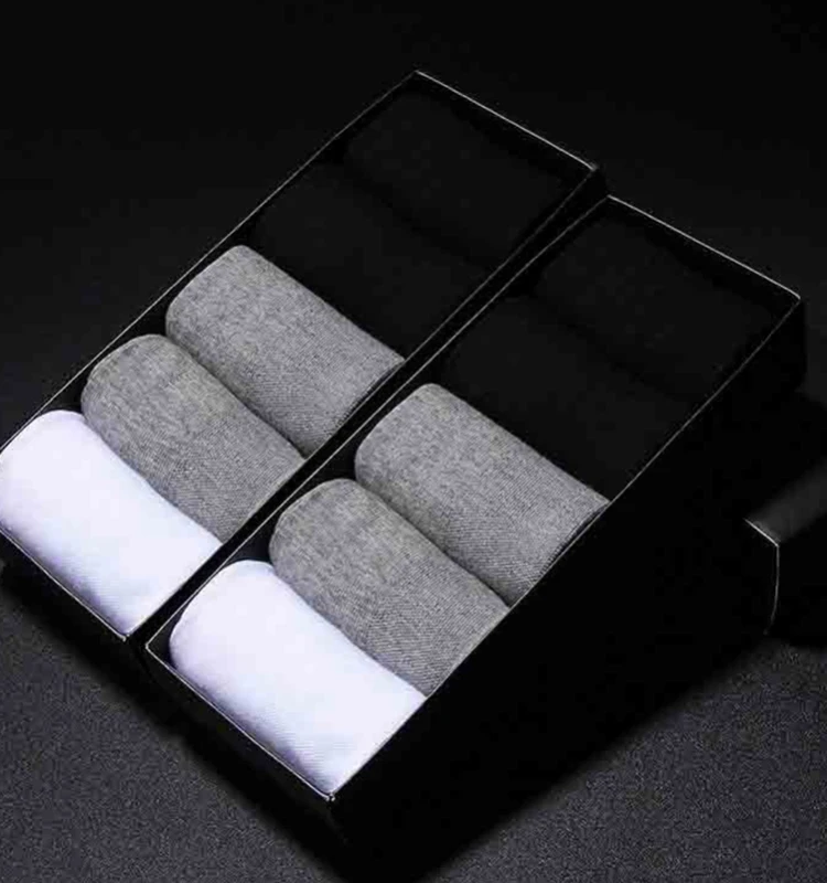 Мужские носки в коробке в повседневной подарочной коробке с защитой от запаха