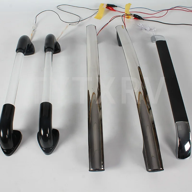 TYTXRV High Quality Motorhome Accessories LED Light Illuminated stainless steel Caravan handrail Rv Door Entry Grab Bar Handles
