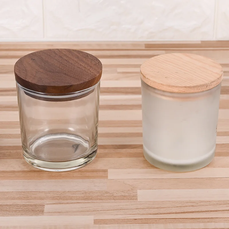 
Acacia wood cup lid scented candle bamboo cup lid storage jar glass bottle bamboo wood lid size can be customized 