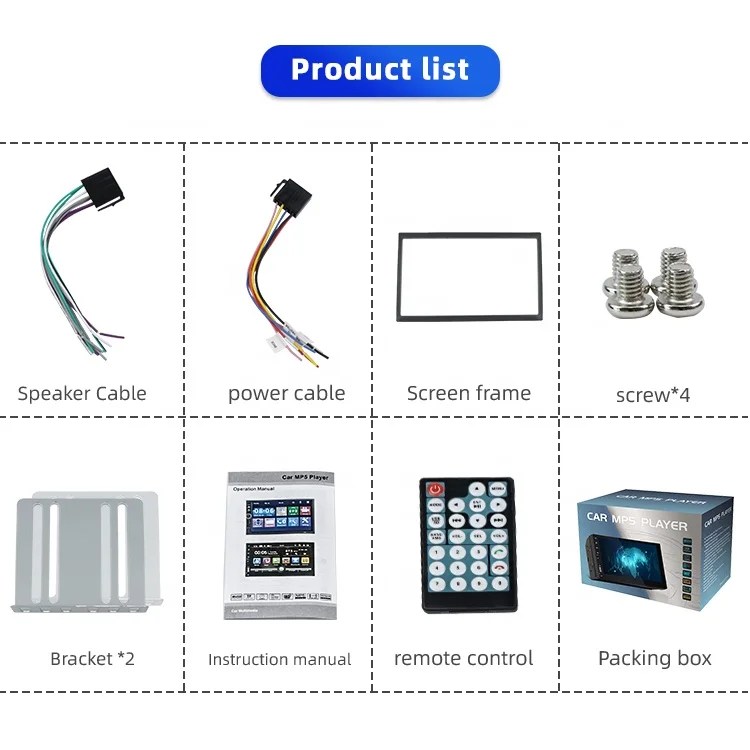 Wholesale 7919S 2 Din 7 Inch MP5 Player Support Car radio Built-in Bt Subwoofer Car Radio Stereo