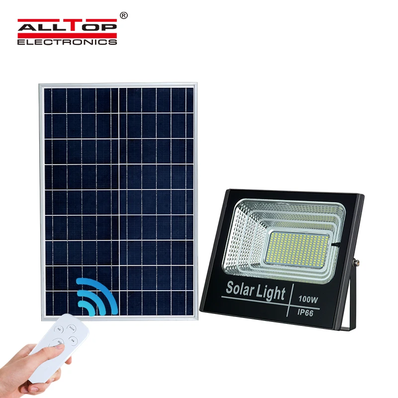 ALLTOP factory price waterproof Ip66 bridgelux outdoor lighting smd 25watt 40watt 60watt 100watt led solar flood light