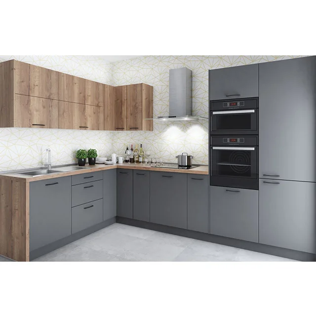 
Foshan prefab MDF modular kitchen cabinets 