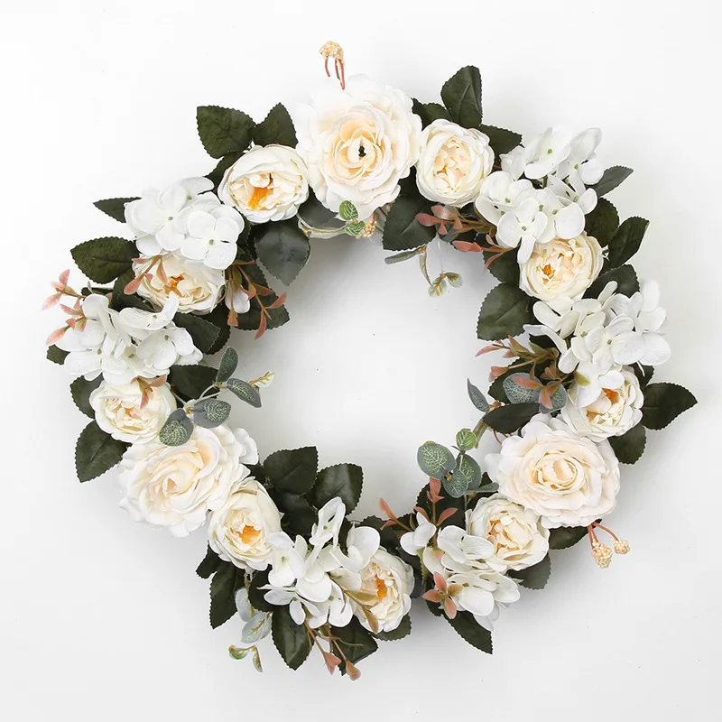 Door decoration artificial simulation garland grass ring wedding pendant garland