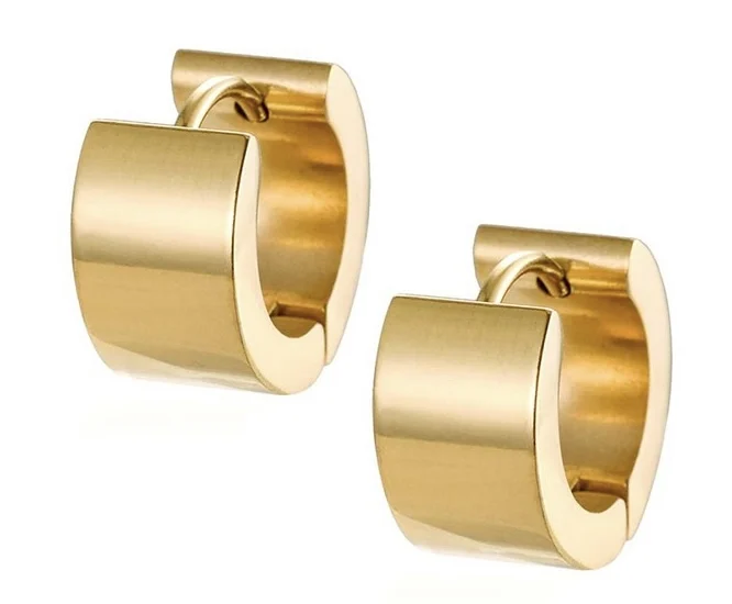 Stainless steel earrings for men 2022  jewelry gold silver stud earrings