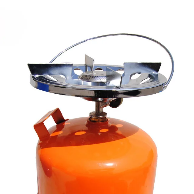 China Manufacturer Round Glass Top Cooktop Disc Silver Gas Stove