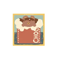 50sheets size 80*80mm writing paper memo pads animal sticky notes office and school supplies