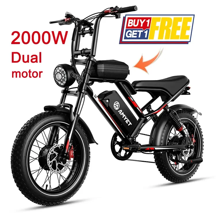 USA stock 2000w fat tire motos city mountain dirt bicicleta electrica e-bike ebike e bike electric bicycle for adults