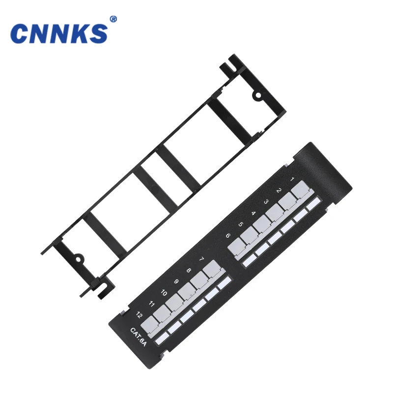 High Quality RJ45  IDC 10 inch CAT5E/cat.6 12Port Patch Panel