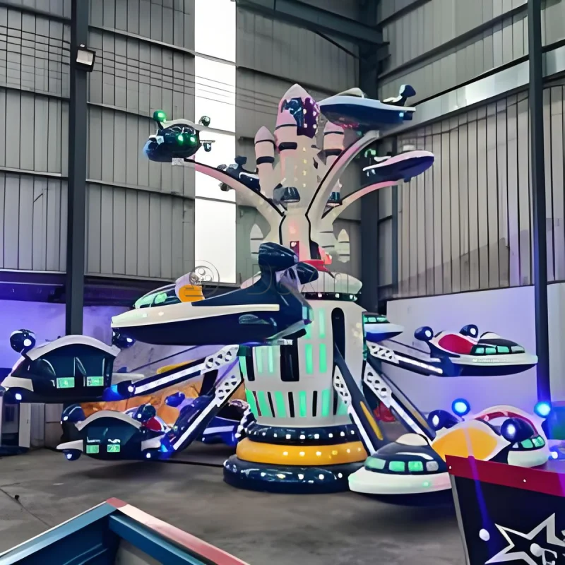 Popular Luna Park Amusement Rides Double-deck Self Control Plane, Kids Airplane Swing Rides for Sale