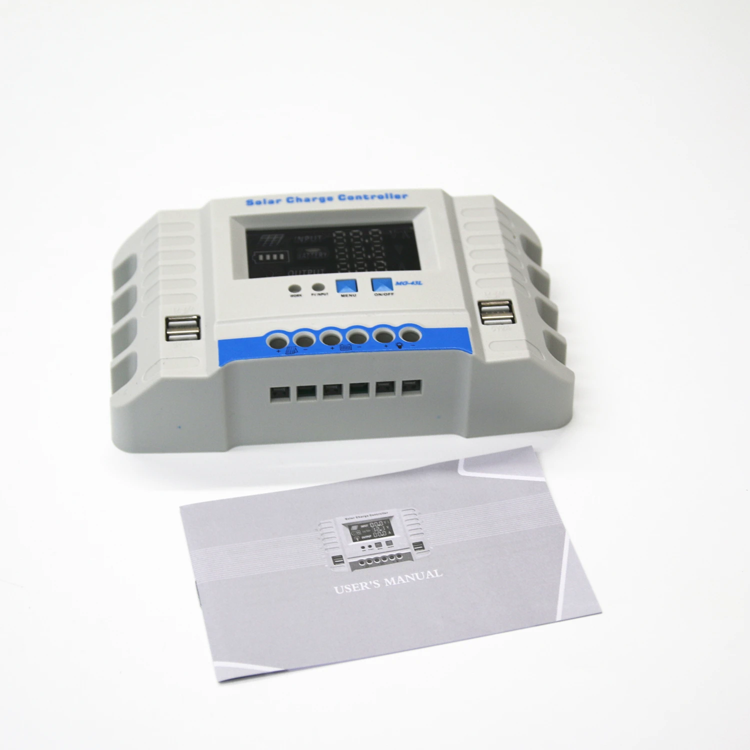 PWM 10A Solar Charge Controller 12V/24V Auto Indentification PMW 4USB LCD Display